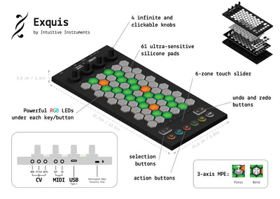 INTUITIVE INSTRUMENTS EXQUIS MPE CONTROLLER