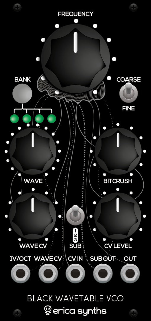 ERICA SYNTHS BLACK WAVETABLE VCO : DISCONTINUED