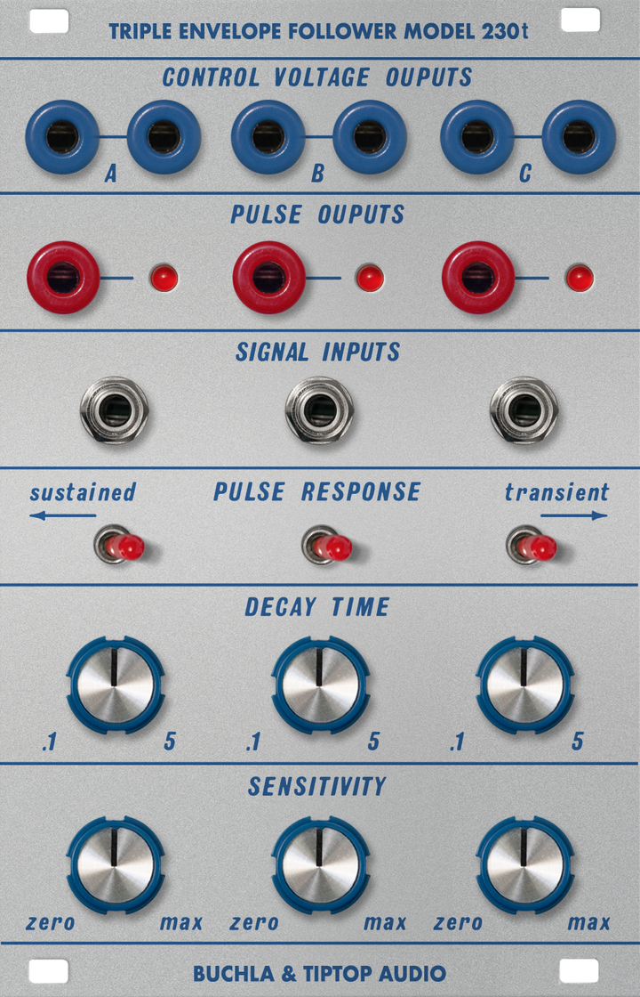 TIPTOP AUDIO BUCHLA 230t TRIPLE ENVELOPE FOLLOWER