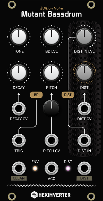 HEXINVERTER MUTANT BASSDRUM BLACK
