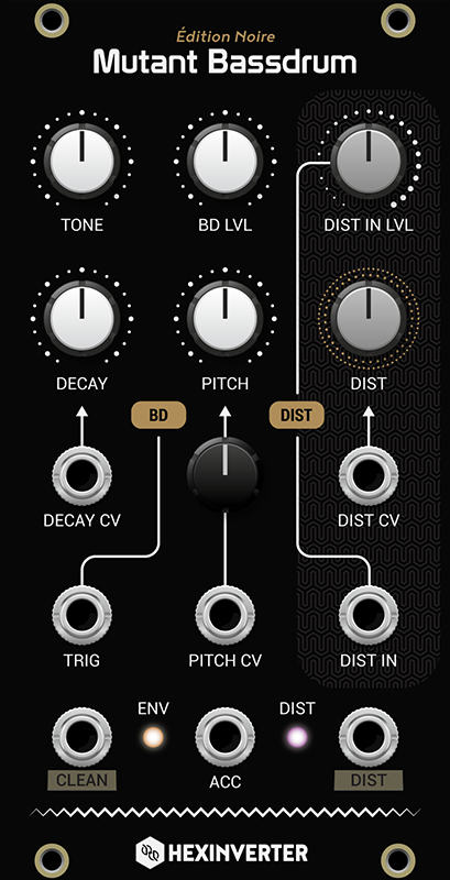 HEXINVERTER MUTANT BASSDRUM BLACK