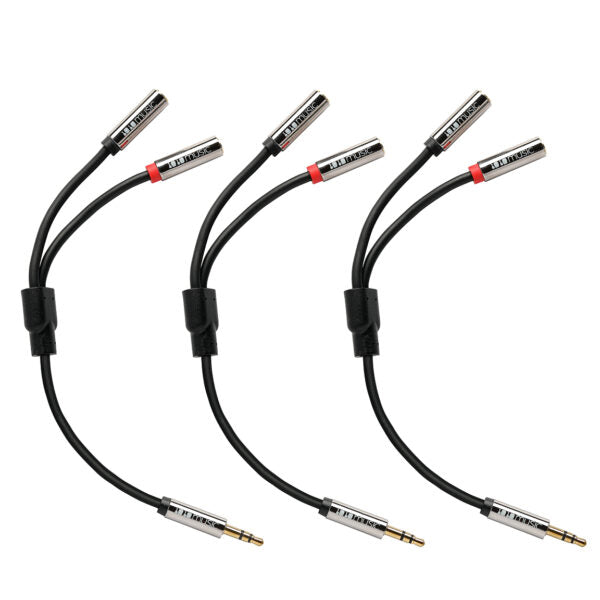 1010 MUSIC 3.5MM MALE TO FEMALE STEREO BREAKOUT CABLE