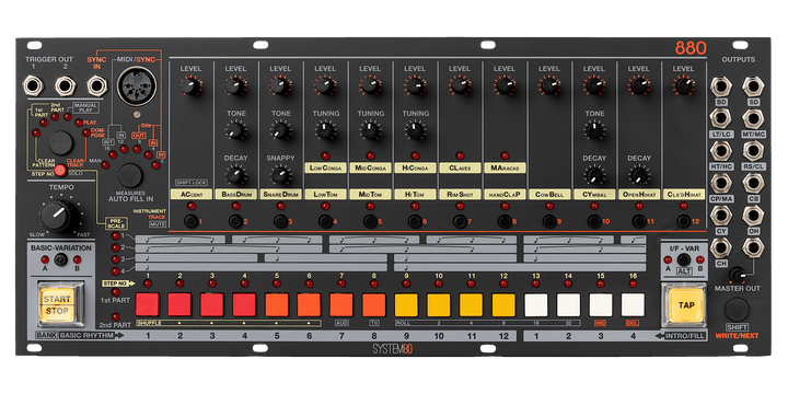 SYSTEM 80 880 EURORACK DRUM MACHINE