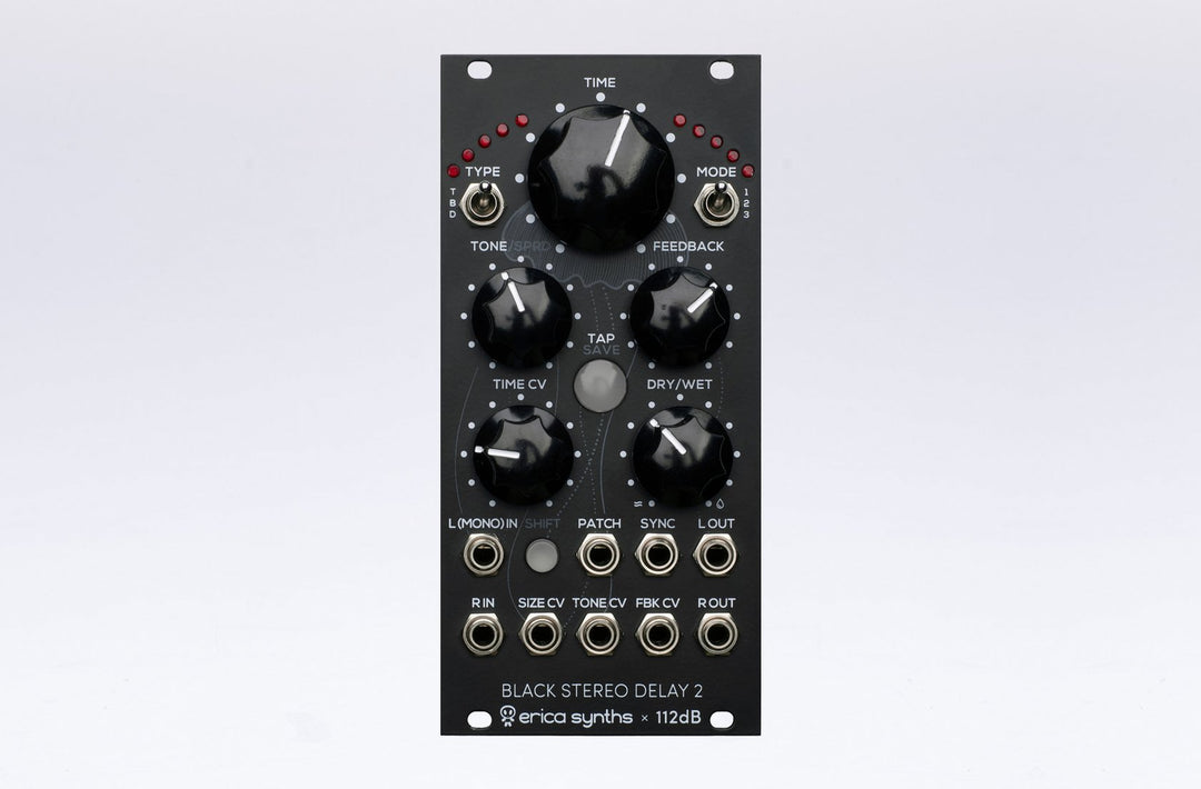 ERICA SYNTHS BLACK STEREO DELAY 2