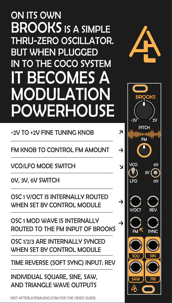 AFTER LATER AUDIO BROOKS THRU ZERO VCO