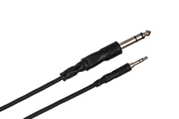 HOSA CMS-110 STEREO INTERCONNECT 3.5MM TRS TO 1/4 IN TRS 10FT