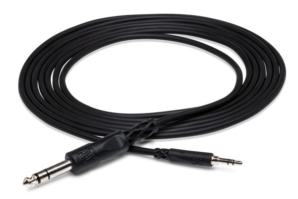 HOSA CMS-110 STEREO INTERCONNECT 3.5MM TRS TO 1/4 IN TRS 10FT