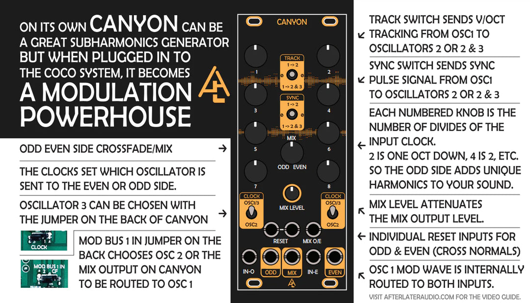 AFTER LATER AUDIO CANYON SUB-HARMONIC GENERATOR
