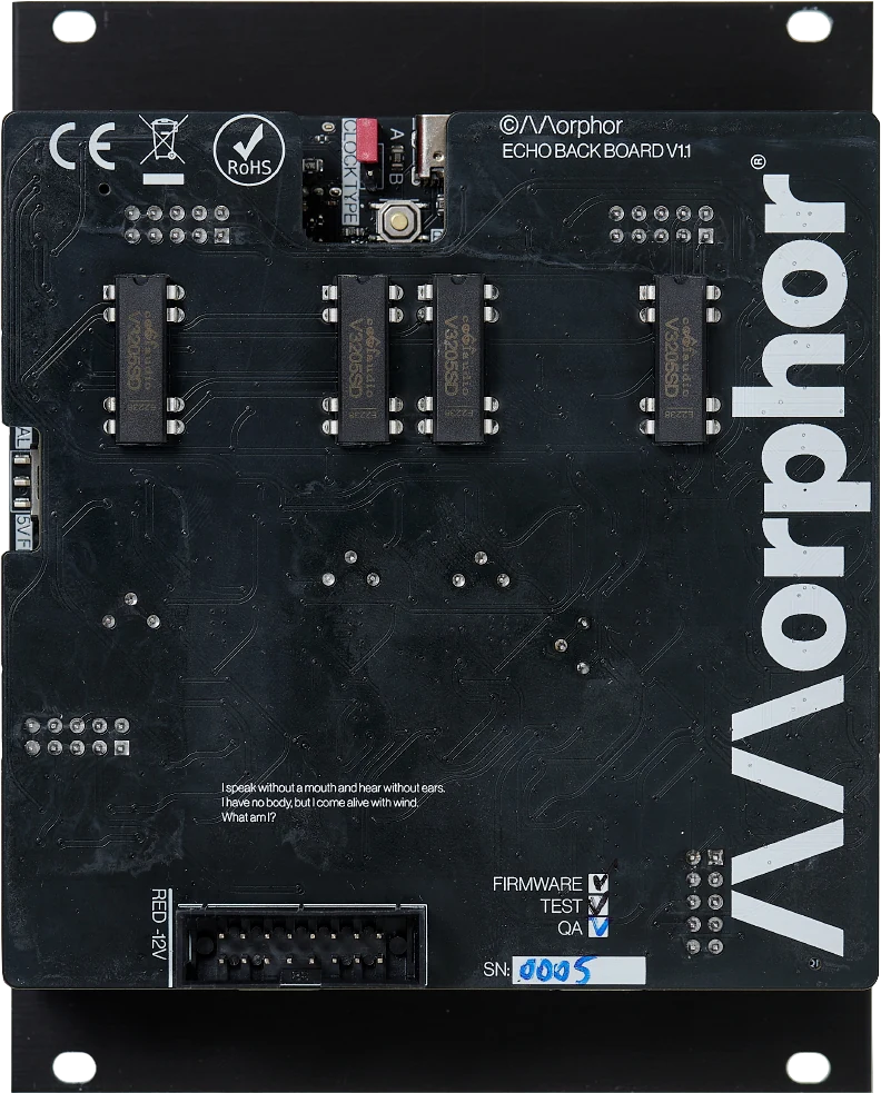 MORPHOR ECHO QUAD TAP BBD STEREO DELAY