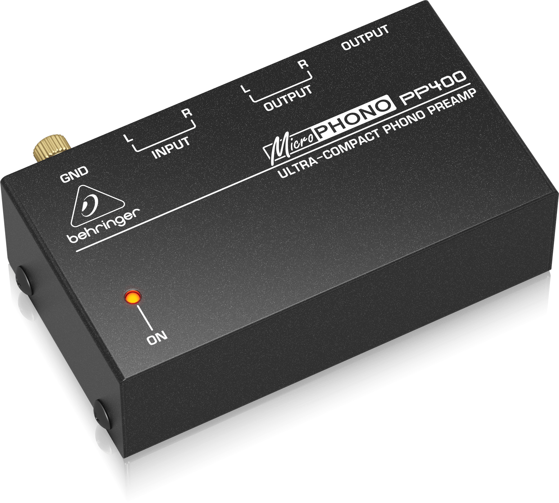 BEHRINGER PP400 – Préampli Phono Ultra Compact Pour Platine Vinyle – Qualité Pro à Petit Prix