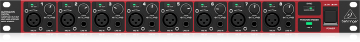 BEHRINGER ULTRAGAIN ADA8200 ADAT AUDIO INTERFACE