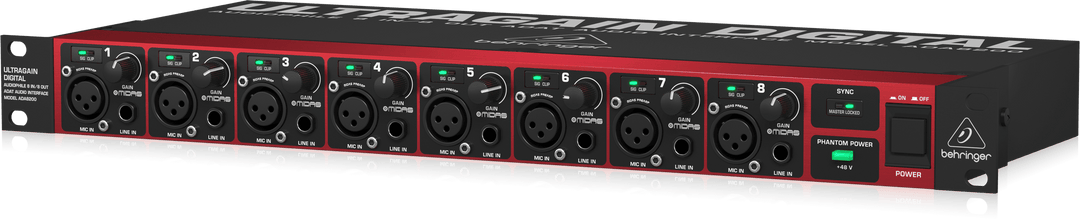 BEHRINGER ULTRAGAIN ADA8200 ADAT AUDIO INTERFACE