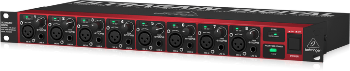 BEHRINGER ULTRAGAIN ADA8200 ADAT AUDIO INTERFACE
