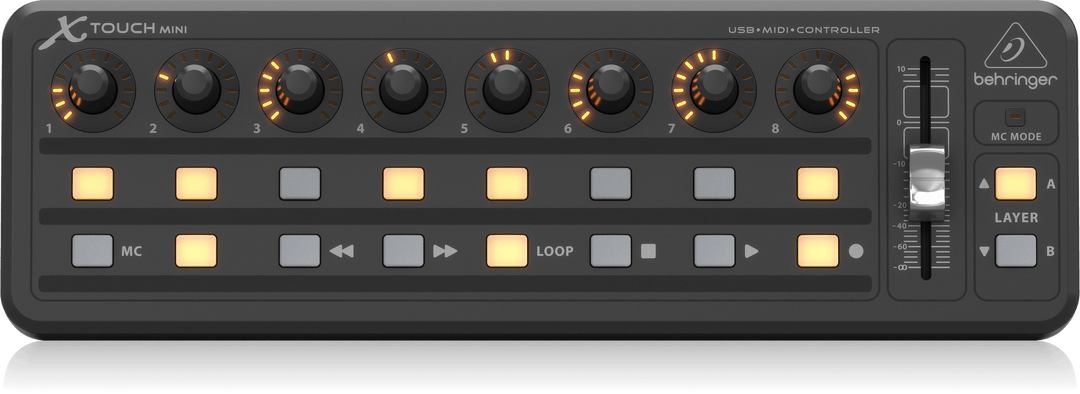 BEHRINGER X-TOUCH MINI ULTRA COMPACT UNIVERSAL USB CONTROLLER