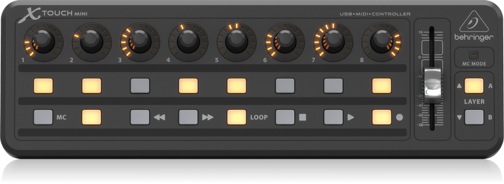 BEHRINGER X-TOUCH MINI ULTRA COMPACT UNIVERSAL USB CONTROLLER