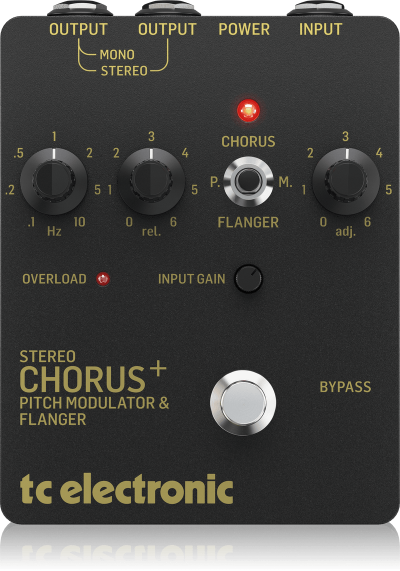 TC Electronic SCF Gold Stereo Chorus Flanger Pedal (SCF GOLD)