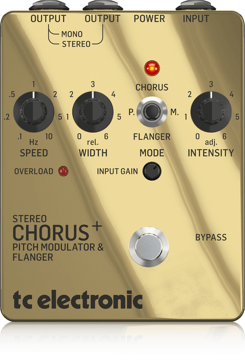 TC ELECTRONIC SCF GOLD SE STEREO CHORUS FLANGER PEDAL