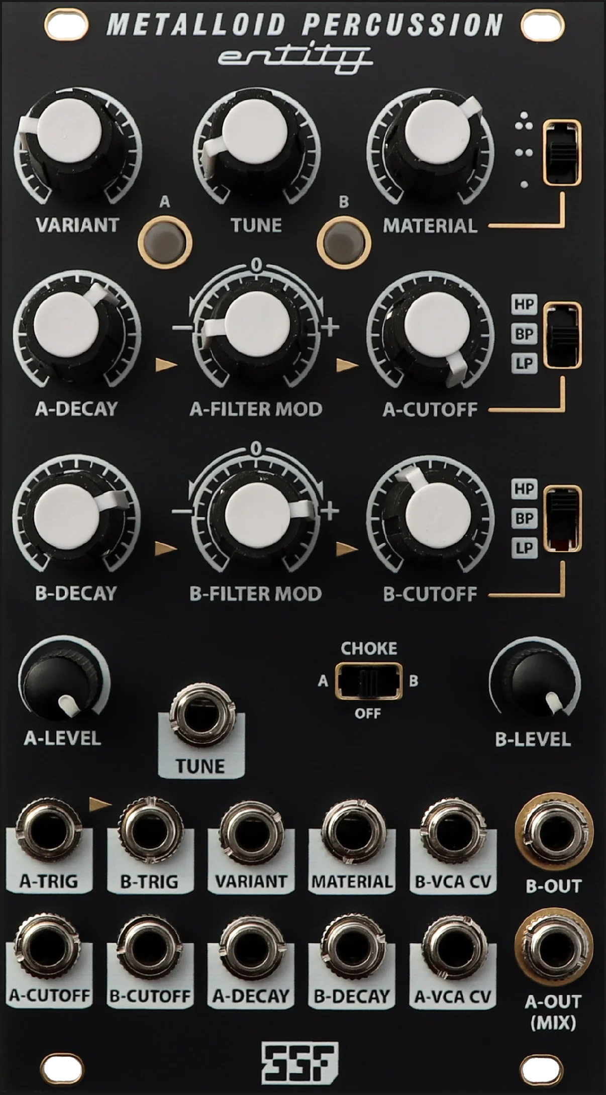 SSF Entity Metalloid Percussion – Detroit Modular