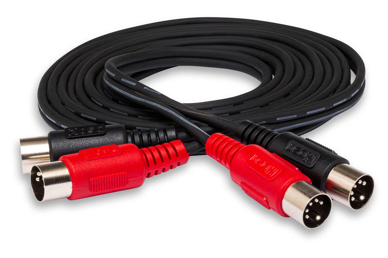 HOSA MID-204 DUAL MIDI CABLE DUAL 5-PIN DIN TO SAME 4M