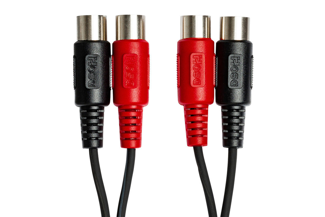 HOSA MID-203 DUAL MIDI CABLE DUAL 5-PIN DIN TO SAME 3M