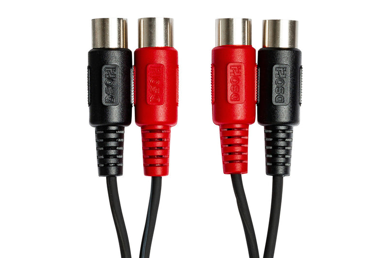HOSA MID-204 DUAL MIDI CABLE DUAL 5-PIN DIN TO SAME 4M