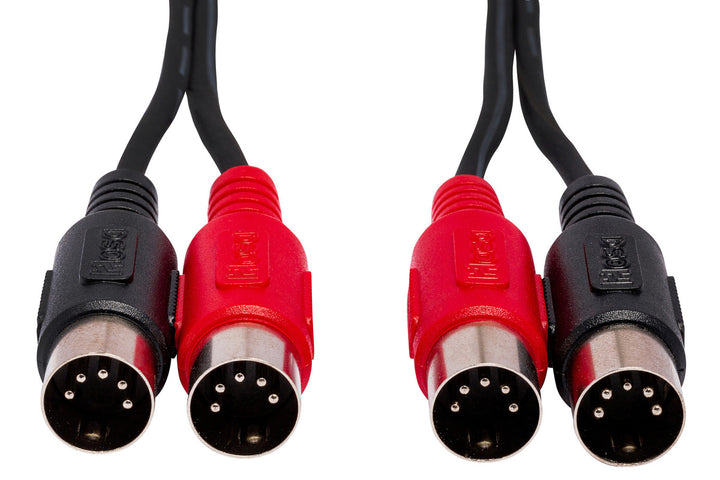 HOSA MID-203 DUAL MIDI CABLE DUAL 5-PIN DIN TO SAME 3M