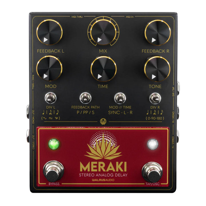 WALRUS AUDIO MERAKI STEREO ANALOG DUAL DELAY