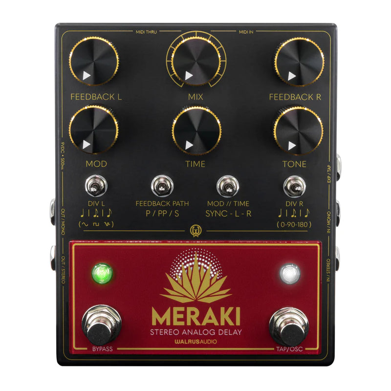 WALRUS AUDIO MERAKI STEREO ANALOG DUAL DELAY