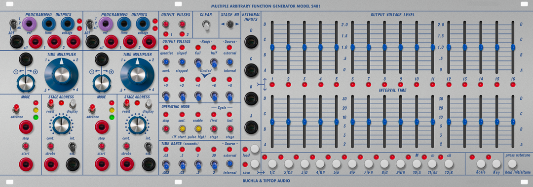 TIPTOP AUDIO BUCHLA 248T MARF MULTIPLE ARBITRARY FUNCTION GENERATOR