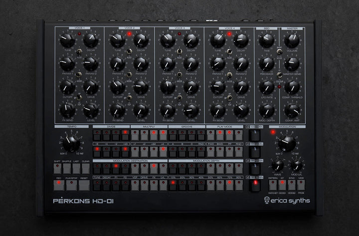 ERICA SYNTHS PERKONS HD-01 DRUM MACHINE BLACK : B-STOCK
