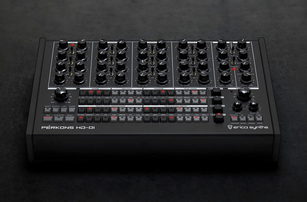 ERICA SYNTHS PERKONS HD-01 DRUM MACHINE BLACK : B-STOCK