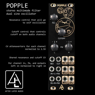AFTER LATER AUDIO POPPLE STEREO VCF