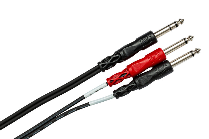 HOSA STP-200 INSERT CABLE 1/4" TRS TO DUAL 1/4" TS