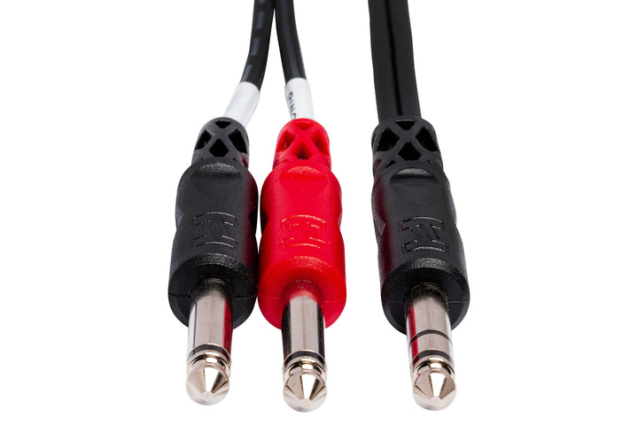 HOSA STP-200 INSERT CABLE 1/4" TRS TO DUAL 1/4" TS