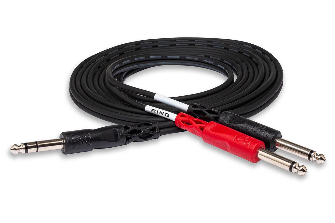 HOSA STP-200 INSERT CABLE 1/4" TRS TO DUAL 1/4" TS