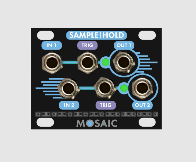 MOSAIC 1U SAMPLE AND HOLD BLACK