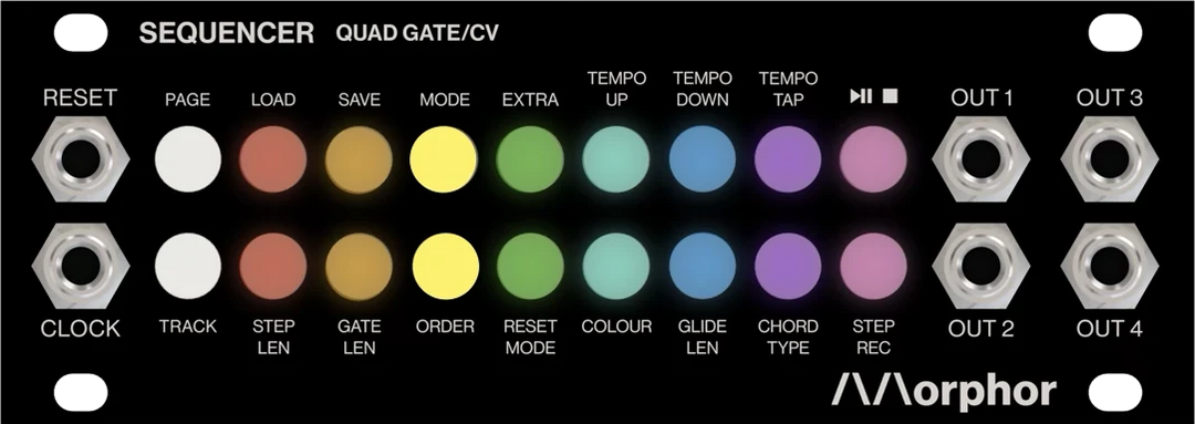 MORPHOR SEQUENCER QUAD GATE/CV 1U