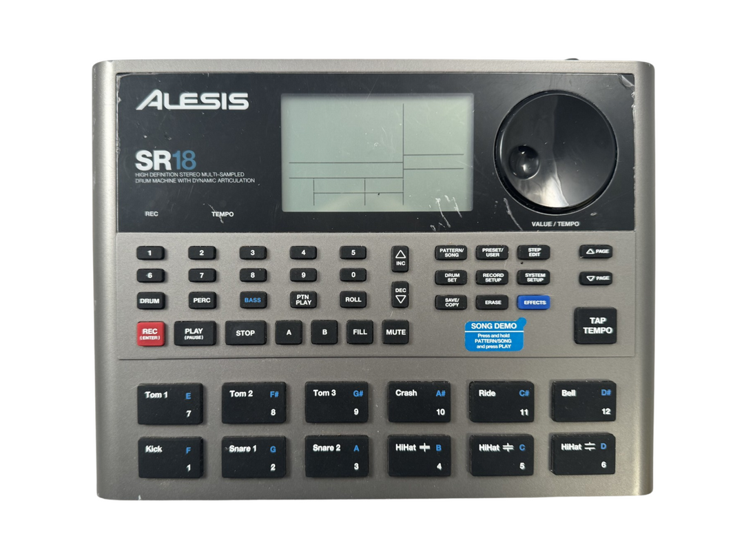 ALESIS SR-18 DRUM MACHINE : USED