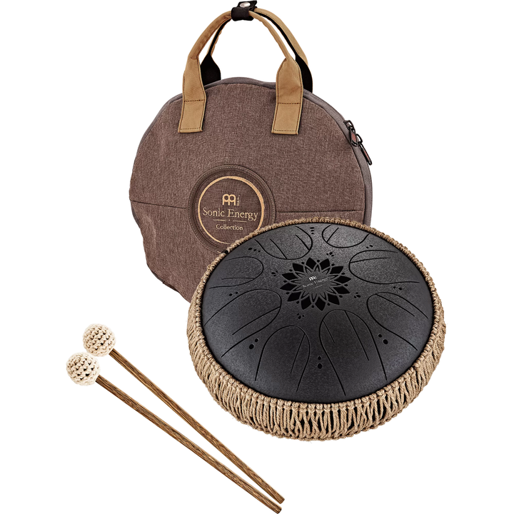 MEINL SONIC ENERGY BLACK 10" OCTAVE STEEL TONGUE DRUM 432HZ