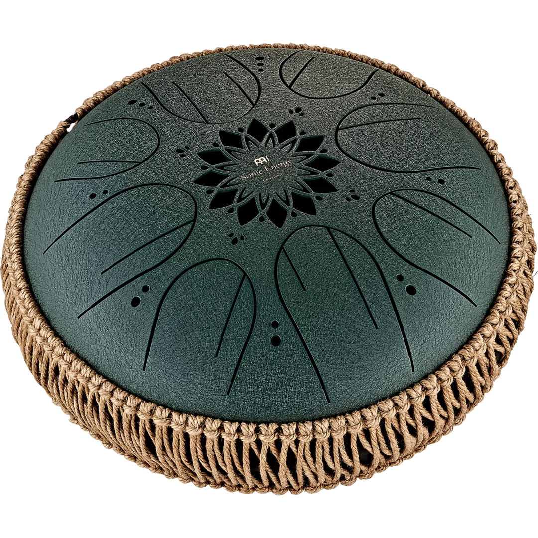 MEINL SONIC ENERGY DARK GREEN 10" OCTAVE STEEL TONGUE DRUM 432HZ