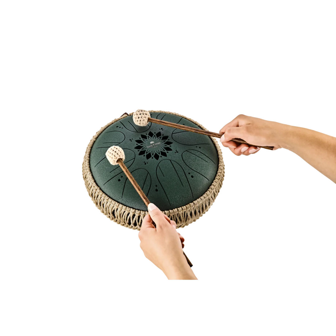 MEINL SONIC ENERGY DARK GREEN 10" OCTAVE STEEL TONGUE DRUM 432HZ