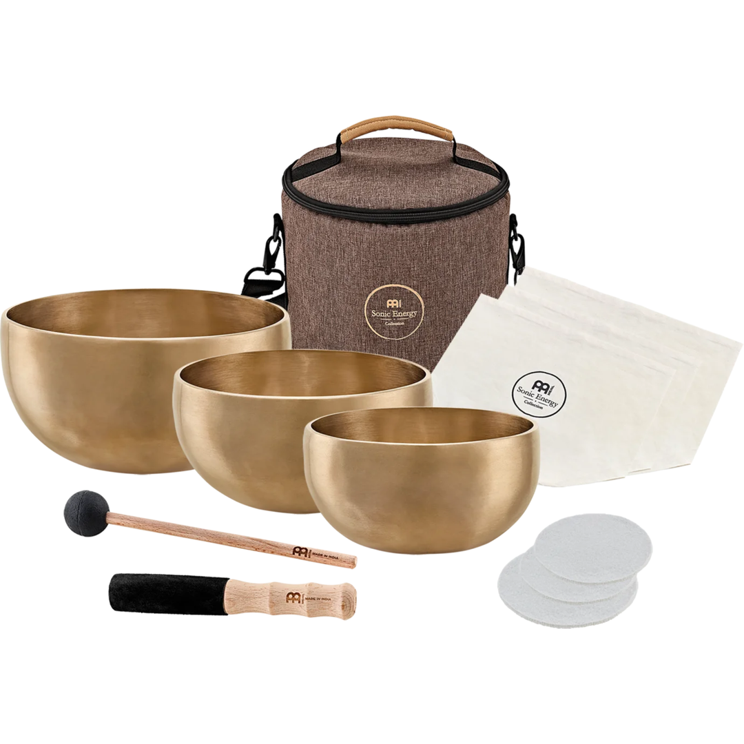 MEINL SONIC ENERGY 3-PIECE YOGA NIDRA SINGING BOWL SET