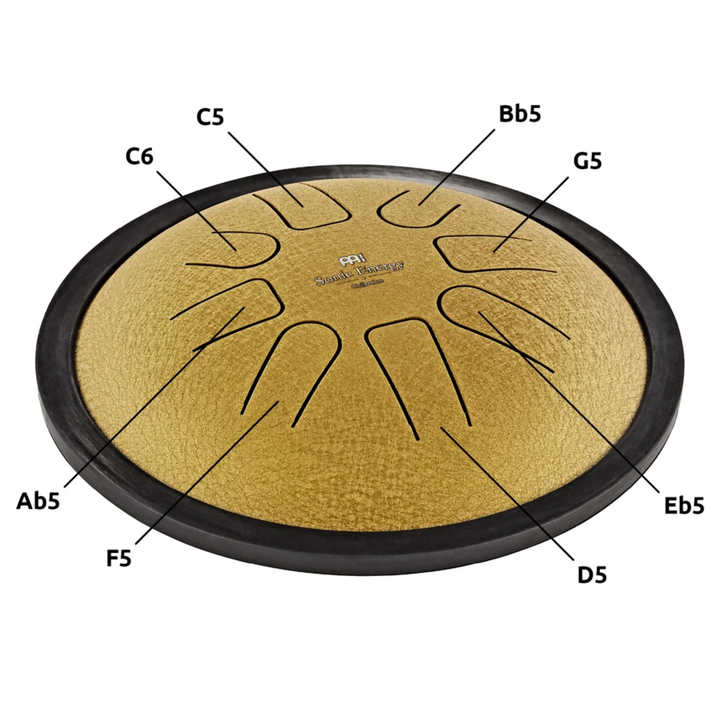 MEINL SONIC ENERGY 7" SMALL STEEL TONGUE DRUM GOLD