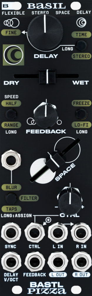 BASTL INSTRUMENTS BASIL FLEXIBLE STEREO SPACE DELAY