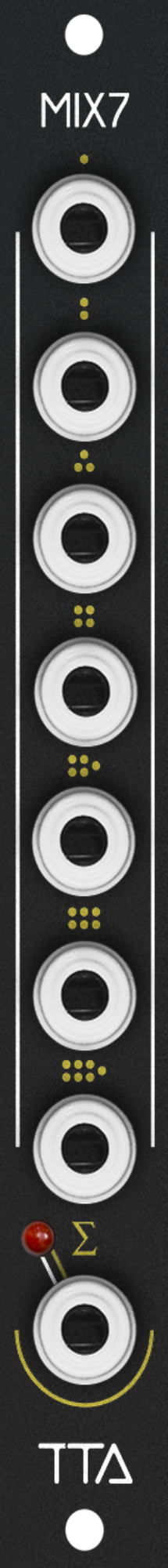 TIPTOP AUDIO MIX7 BLACK ANALOG SUMMING MIXER : B-STOCK