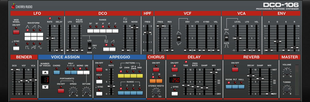 CHERRY AUDIO DCO-106 POLYPHONIC SYNTHESIZER