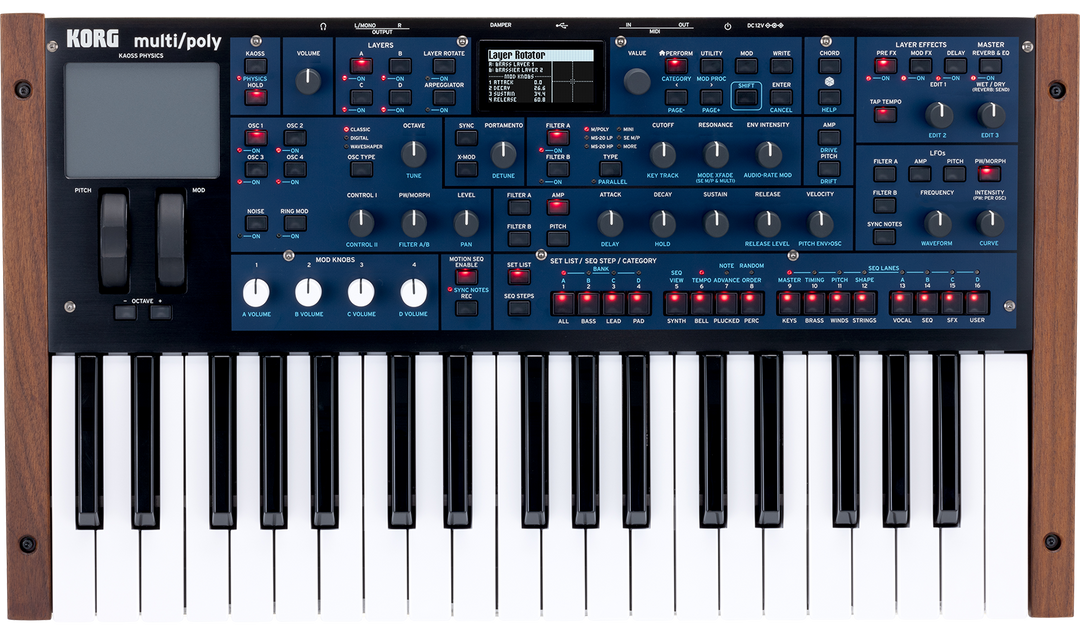 KORG MULTI/POLY ANALOG MODELING SYNTHESIZER