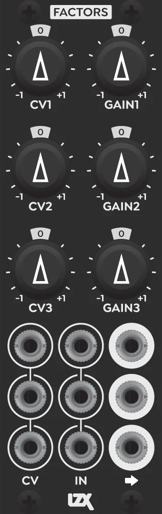 LZX FACTORS TRIPLE FOUR QUADRANT MODULATOR