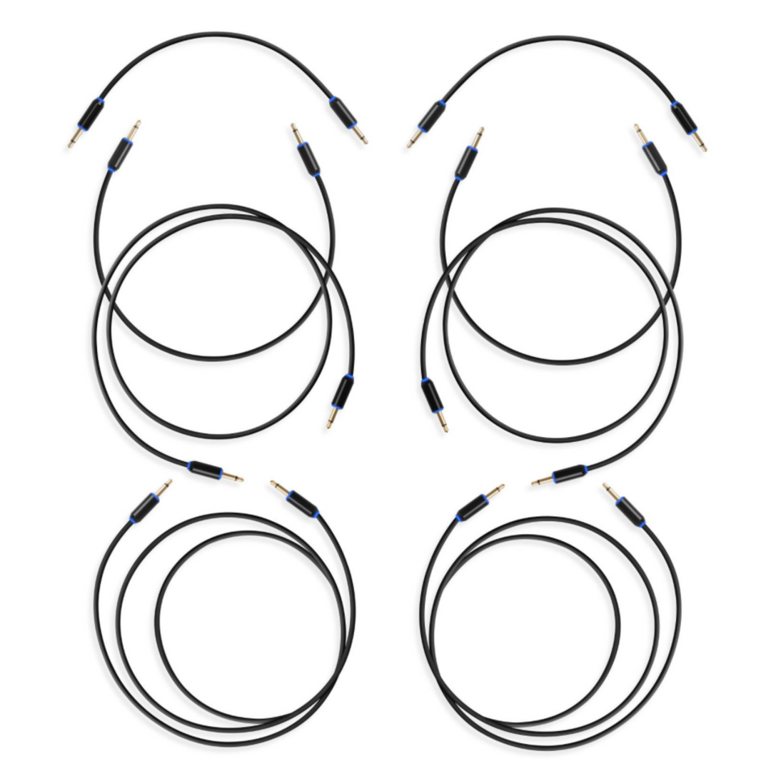 MYVOLTS CANDYCORDS HALO PATCH CABLES 8-PACK MULTI SIZED