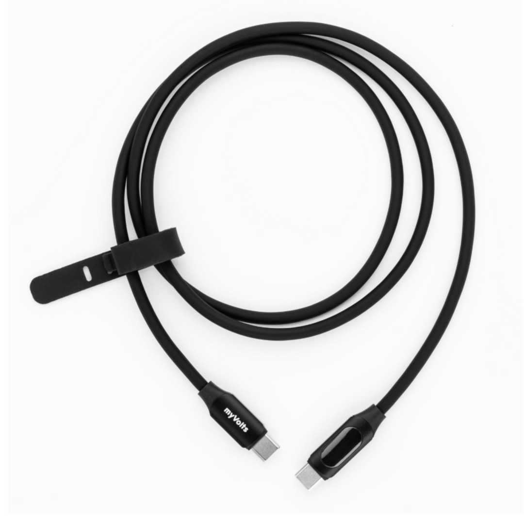 MYVOLTS STEP UP USB-C TO USB-C PD CABLE WITH LCD POWER METER